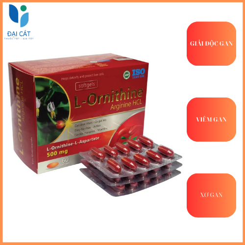 Giải Độc Gan Ornithine Arginine. Hỗ Trợ Hạ Men Gan, Bảo Vệ Gan, Giảm Viêm Gan, Xơ Gan, Gan Nhiễm Mỡ