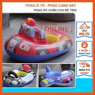 Phao Bơi Xỏ Chân, Phao Hình Máy Bay, Xe Cảnh Sát, Xe Cứu Hỏa, Phao Bơi Chống Lật Cho Bé Từ 1 Đến 3 Tuổi