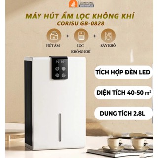 Máy Hút Ẩm Lọc Không Khí Đa Năng CORISU GB-0828 3in1 Màn Hình Cảm Ứng - Diệt Khuẩn Ngăn Ngừa Ẩm Mốc Gây Ô Nhiễm, Chạy Êm