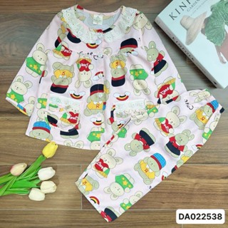 SALE DA022538 Bộ Tole Cho Bé Gái Tay Dài Quần Dài MinMin Baby bèo vai size 10kg-35kg với chất liệu tole 2 da loại 1