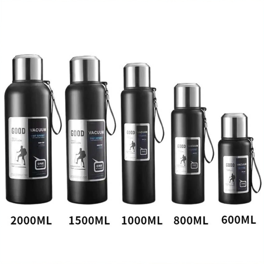 Bình Giữ Nhiệt Bằng Thép Không Gỉ GOOD VACUUM Dung Tích Lớn có lõi lọc trà ,nắp làm cốc uống nước