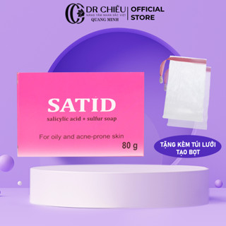 Xà Phòng giảm mụn lưng Satid  -  giảm thâm giảm viêm nang lông Satid 80g