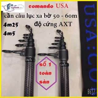 Cần Câu Lục Xa Bờ Comando USA [Độ Cứng AXT] Siêu Cứng Giá Tốt,Đánh Xa Đến 60m,Màu Sắc Đẹp Bắt,Bền Đẹp