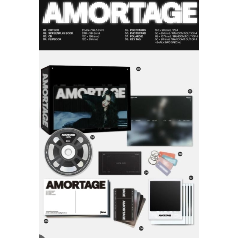 [Đã Tách Lẻ UPDATE 17/08]  Album rỗng mini album thứ hai Jisoo AMORTAGE - BLACKPINK mini album Jisoo