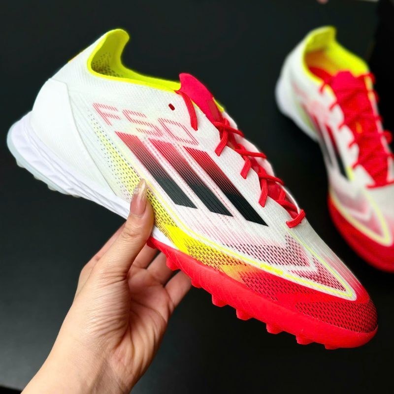 Giày đá bóng nam adidas F50 Pro TF - Trắng/Đỏ/Xanh - IE1220 cỏ nhân tạo