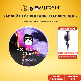 Sáp Vuốt Tóc Volcanic Clay 80ml, Sáp Vuốt Tóc Nam Chính Hãng Apestomen Siêu Cứng Giữ Nếp Lâu