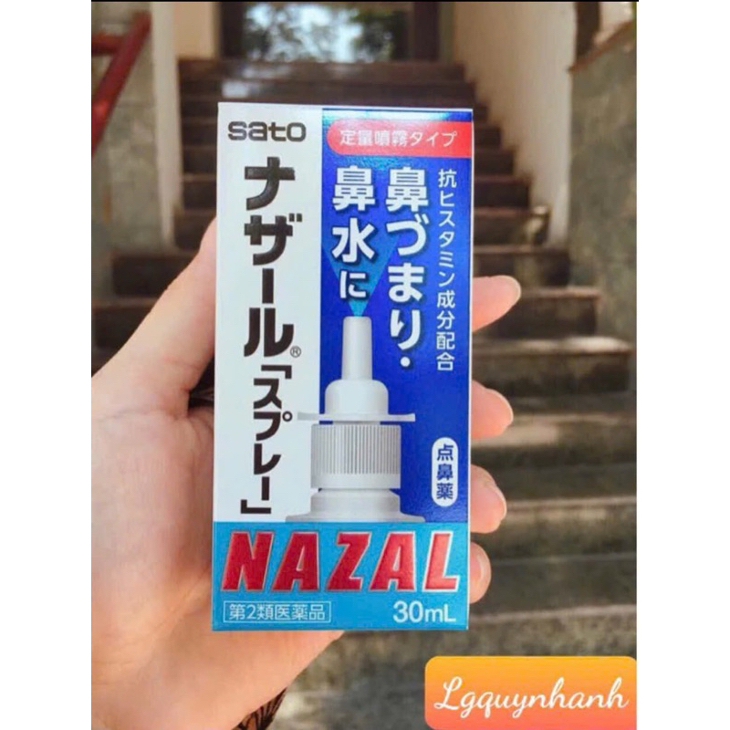 Hộp lọ xịt xoang mũi Nazal Sato Nhật Bản 30ml
