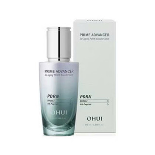  Sét 30 Gói serum căng bóng đàn hồi Ohui Prime Advancer De-aging PDRN Booster spicule HA-Peptide xanh 