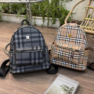  Balo đi học đi chơi size 40cm - Balo to rộng vừa A4 hoạ tiết kẻ siêu trẻ trung năng động dành cho cả nam và nữ 