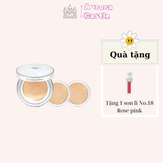 TONE 21 - [ Tặng 1 son lì No.18 Rose pink ] Set phấn nước (1 phấn + 2 lõi refill) The WHOO Radiant White Moisture