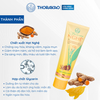 Sửa rửa mặt nghệ Thoarakao 100g