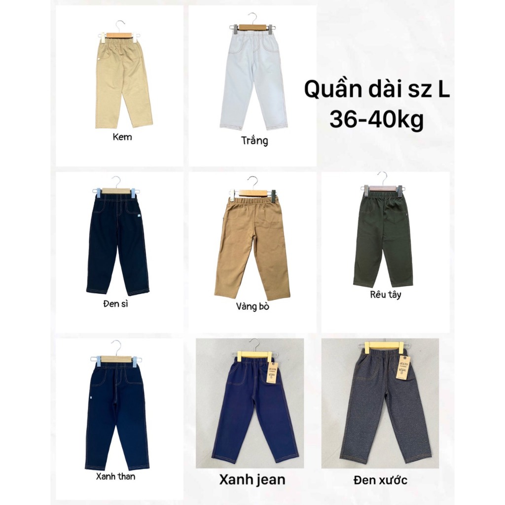 Quần Giả Jean Quần Dài Bé Trai Size 30-40kg