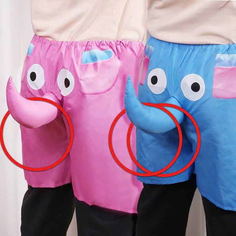 Quần đùi con voi có cái vòi sừng và vòng cho hội bạn chơi, team building, gia đình giải trí. Quần đù
