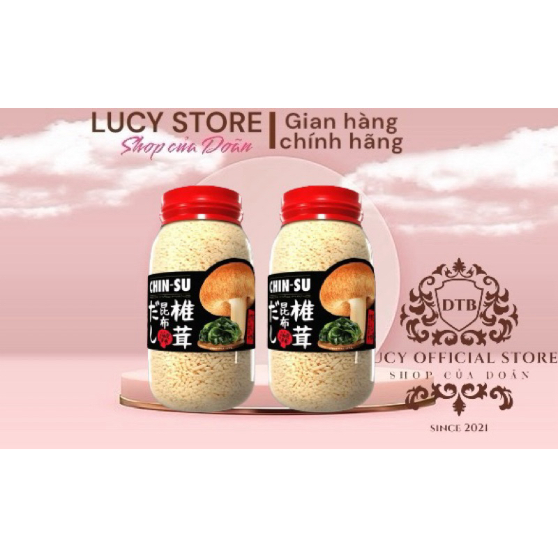 Hạt Nêm CHIN-SU Nấm Shiitake & Tảo Kombu Hộp 450g