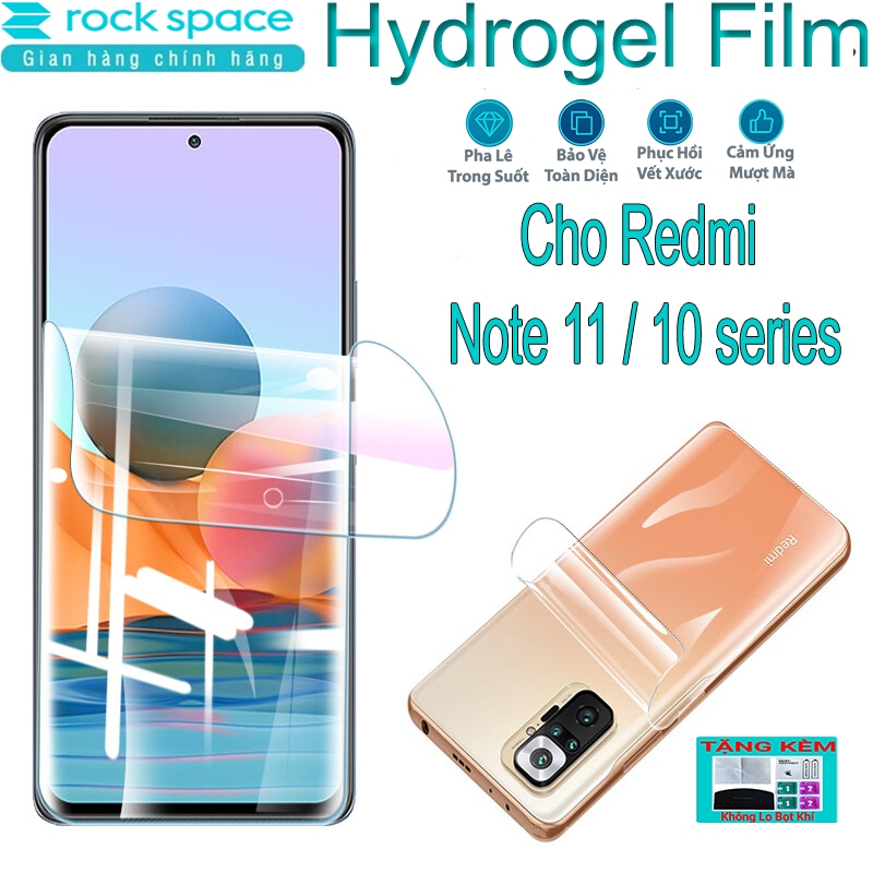 Miếng Dán PPF Cao Cấp Xiaomi Redmi Note 11 10 Pro Plus 5G -  Trong Suốt Rock Space Dán Màn Hình, Lưng Full Viền