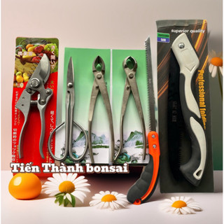 Bộ combo dụng cụ làm vườn đầy đủ cưa kéo cắt tỉa cành, kìm cạp cắt, tạo sẹo cho cây cảnh bonsai