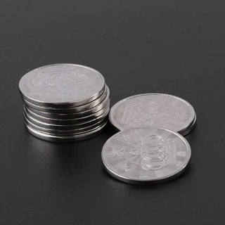 Set 10 đồng xu kích thước 25*1.85mm dùng trong máy game siêu thị