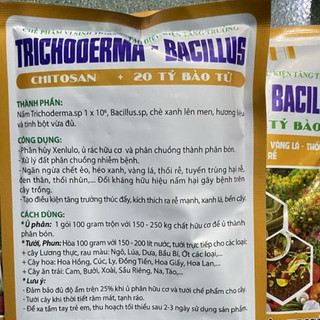 Chế phẩm men vi sinh nấm đối kháng trichoderma bacillus