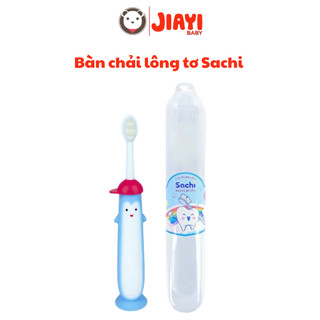 Bàn chải đánh răng sợi tơ siêu mềm mịn Sachi cho bé từ 6 tháng