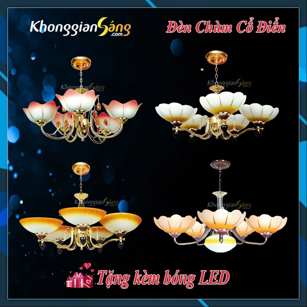 [BÓNG LED] ĐÈN CHÙM NHỎ GỌN THẢ TRẦN TRANG TRÍ KHÔNG GIAN PHÒNG KHÁCH, BẾP, SẢNH, MÁI VÒM