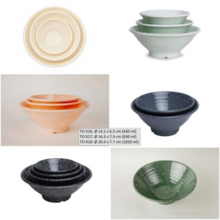 Tô nhựa melamine Vân Đá 3 size (TOX16/TOX17/TOX18VD)