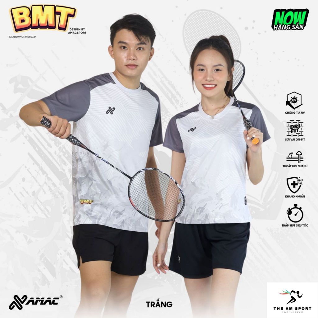 [In Tên & Số] Bộ Quần Áo Cầu Lông AMAC BMT - Thoáng Mát, Thấm Hút Tốt | The AM Sport