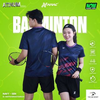 [In Tên & Số] Bộ Quần Áo Cầu Lông AMAC Atinum - Thoáng Mát, Thấm Hút Tốt | The AM Sport