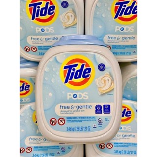 Chính hãng Mỹ Viên Nước Giặt cho da nhạy cảm Tide PODS Free & Gentle (Mỹ) 152 viên