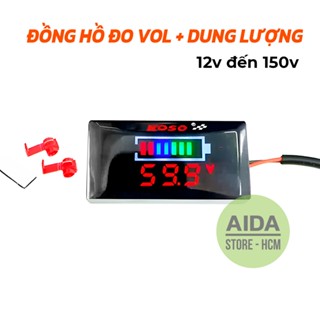 VOLDL Đồng hồ đo VOL đo DUNG LƯỢNG bình xe 12v đến 150v