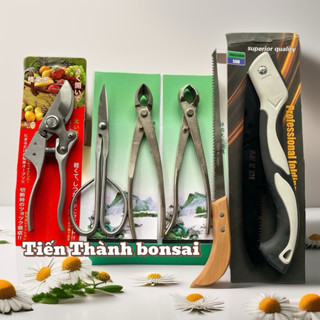 Bộ 6 món cưa kéo kìm cạp, cưa lách gỗ, cắt tỉa cành tạo sẹo bonsai cây cảnh