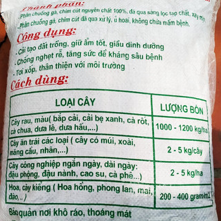 Phân gà Vber đã qua xử lí ( + Trichoderma, VSV, EM) bao 15dm3