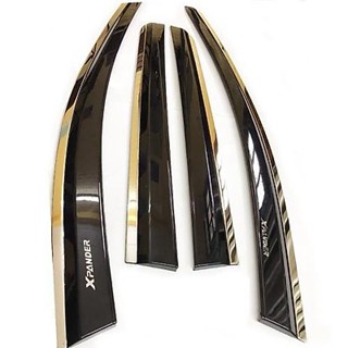 Vè che mưa chỉ inox Mitsubishi Xpander 2019-2020 2021 2022 2023 2024 chuẩn xe có sẵn keo