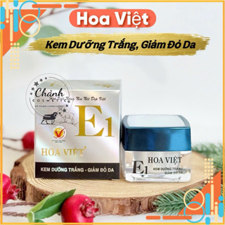Kem Dưỡng Da Hoa Việt E1 Dưỡng Trắng, Giảm Đỏ Da Dị Ứng, Ngừa Lão hoá, Giữ Ẩm, Se Khít Chân Lông 15g