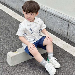 Set bộ bé trai Duty Kids, áo phông polo mickey chất thun cotton thoáng mát co giãn kết hợp quần bò jean cho bé 8-22kg