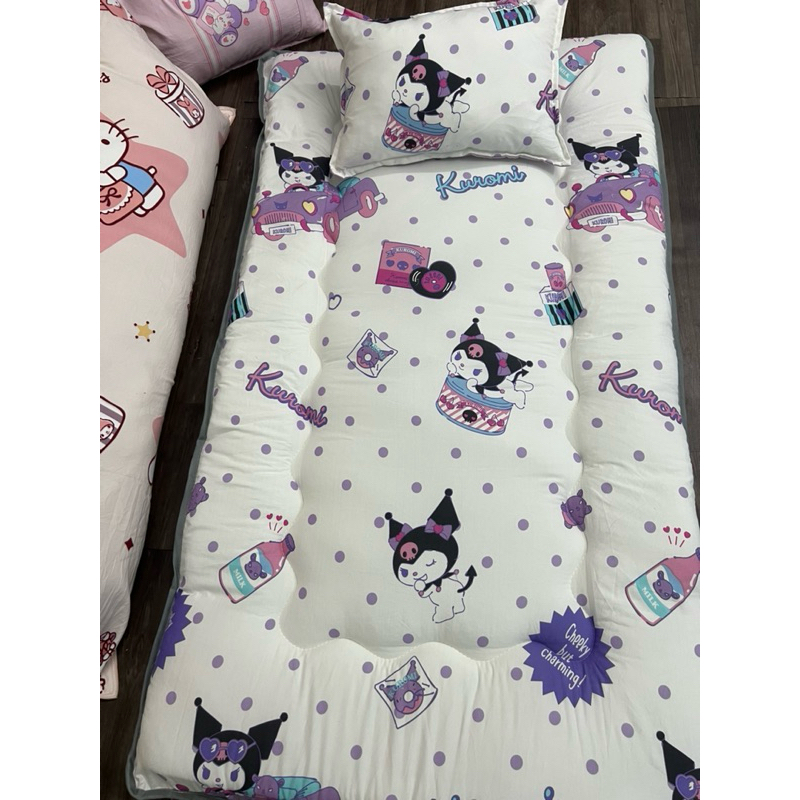 Set nệm toper chất liệu Đũi Hàn cao cấp cho bé đi học
