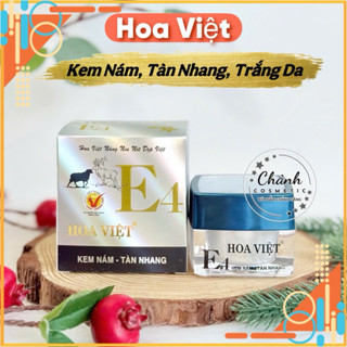 Kem Dưỡng Da Hoa Việt E4 Sạch Nám, Tàn Nhang, Cân Bằng Độ Ẩm, Se Khít Lỗ Chân Lông 15g