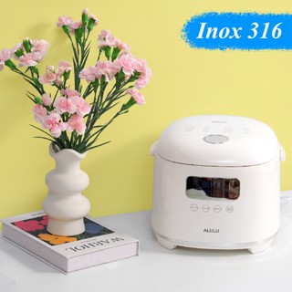Nồi cơm điện lòng inox ALULU, Dung tích nấu cơm 1.2L / 1.8L, Nấu được 8 - 10 bát cơm