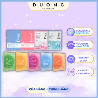  Hộp 10 Miếng Mặt Nạ Emmie by Happyskin ĐỦ LOẠI Biocell Tencel và Microfiber dưỡng và chăm sóc da 