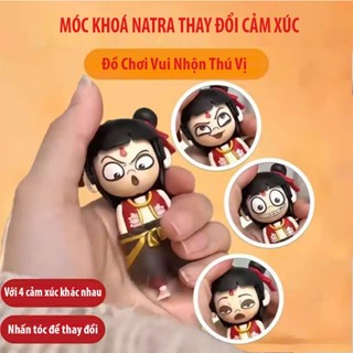 Móc Khoá Natra Thay Đổi 4 Khuôn Mặt Cảm Xúc, Đồ Chơi Thay Đổi Biểu Cảm Natra Sáng Tạo Vui Nhộn