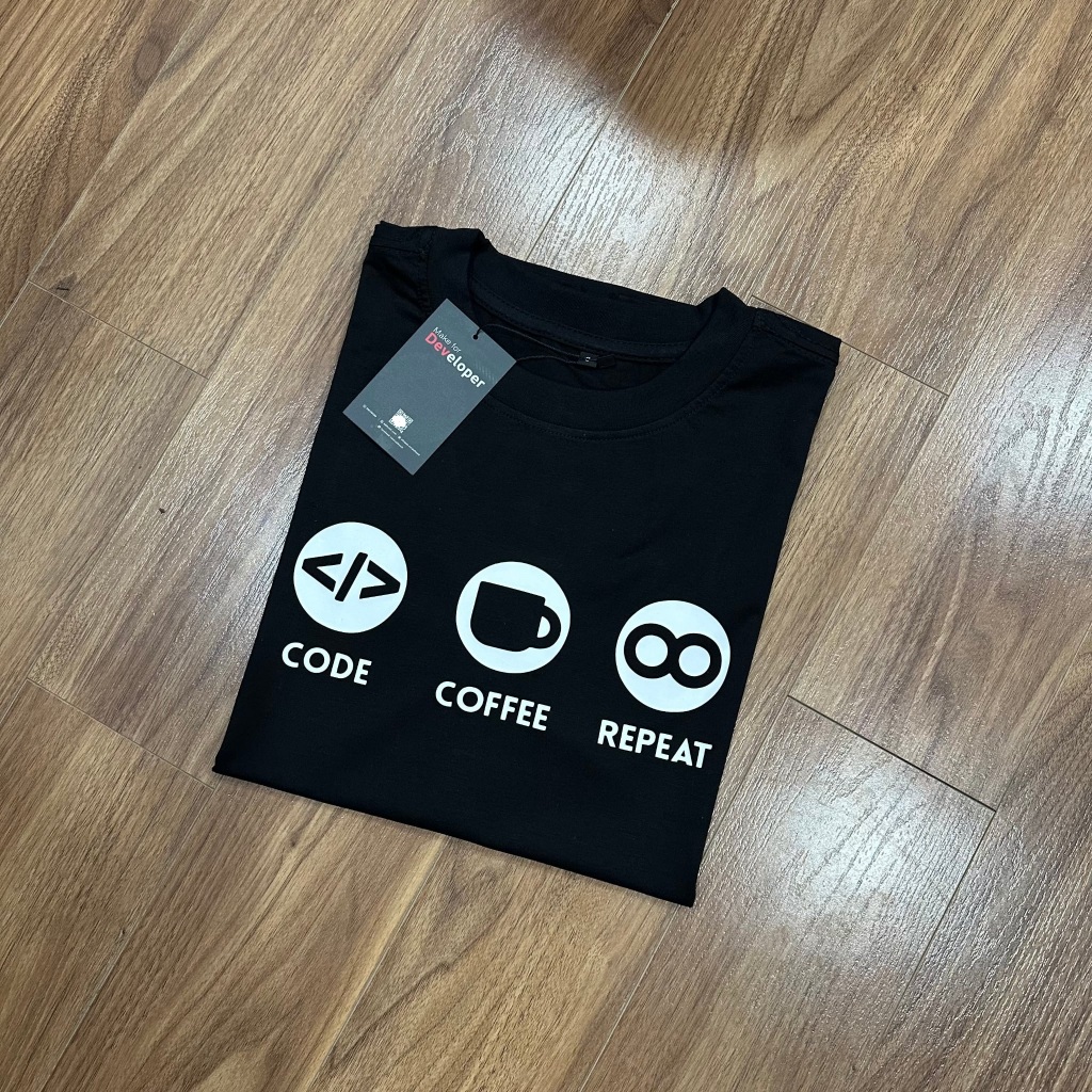 Áo thun eat sleep code mẫu 10