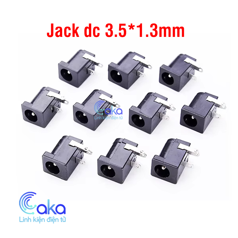Set 10 Jack Cắm Nguồn DC Cái 3.5x1.3mm DC-002 – Hàn PCB