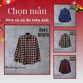 Áo 2hand Flannel - Caro [ CHỌN MẪU ] Size S,M,L,XL,2XL,2XL- Flannel 2hand - Sơ mi ca rô