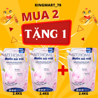 [Mua 2 tặng 1] Nước xả vải IZI HOME hương hoa dịu nhẹ túi 2.4 lít
