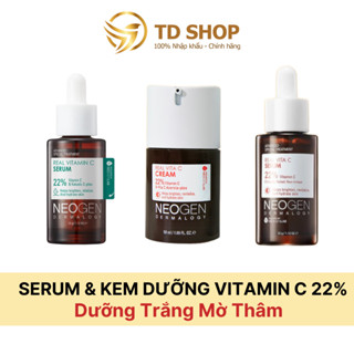 [NK Hàn] Serum & Kem Dưỡng Vitamin C 22% Mờ Thâm Dưỡng Trắng NEOGEN DERMALOGY Real Vita C - TD Shop