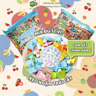 [Chính Hãng] Kẹo Ngậm Trái Cây Không Đường Mix Vị , Kẹo Mint C Hoki House Mát Lạnh
