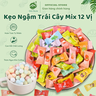 [Chính Hãng] Kẹo Ngậm Trái Cây Không Đường Mix 12 Vị, Kẹo Mint C Mát Lạnh Hoki House