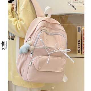 Balo nơ thời trang nữ đi học Zmin, đựng vừa laptop 14inch, A4 - Z058