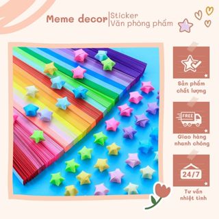  Giấy gấp sao 540 tờ origami nhiều màu giấy xếp ngôi sao handmade đồ thủ công sáng tạo dễ thương 