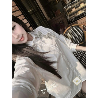 Áo sơ mi nơ đá siu xinh Khánh Lê