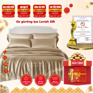 Ga Giường Drap Lẻ Phi Lụa Lavish Silk cao cấp mát lạnh hàng loại 1 - Nâu Đất
